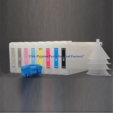 Cartucho de tinta pigmentada recarregável 8*350 Epson Stylus Pro 9800 7800 reinicializador de impressão comprar usado  Enviando para Brazil