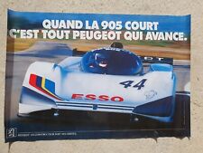 Affiche publicitaire peugeot d'occasion  Saint-Maur-des-Fossés