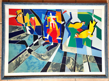Grande serigrafia polimaterica usato  Trevenzuolo