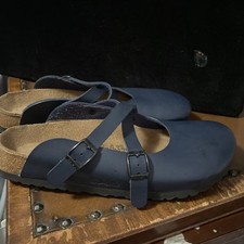 Navy birkenstock sandals d'occasion  Expédié en Belgium