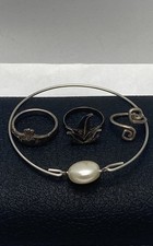 Pulseira/anel de prata esterlina pacote de joias sortidas 4 peças 12,6 g comprar usado  Enviando para Brazil