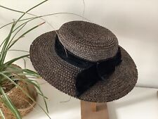 Chapeau ancien canotier d'occasion  Quimper