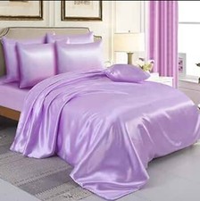 Piece satin bedding for sale  COVENTRY