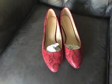 Ladies red wedge for sale  SOUTHAMPTON