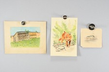 N62y05 aquarell hütte gebraucht kaufen  Neu-Ulm