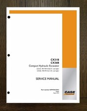 MANUAL DE REVISÃO DE SERVIÇO Compatível com Escavadeira Hidráulica Compacta CASE CX31 CX36 B, usado comprar usado  Enviando para Brazil
