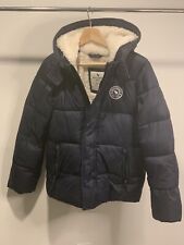 Jaqueta ABERCROMBIE Kids 13/14 azul marinho inverno com capuz zíper completo azul, usado comprar usado  Enviando para Brazil