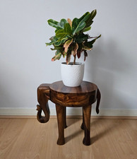 Vintage wood elephant for sale  PAISLEY