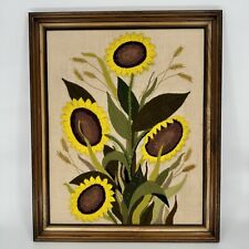 Framed crewel sunflower for sale  Starr