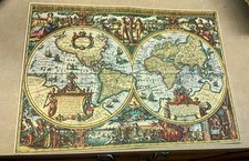 Vintage W. Alemanha Impressão Orbis Terrarum 1632 Mapa do Mundo Holandês Para M. Schurmann, usado comprar usado  Enviando para Brazil