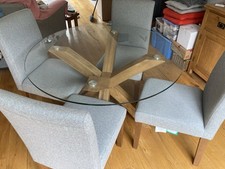 Solid oak glass for sale  ROMFORD