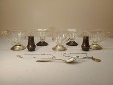 Lote de platos de postre de plata esterlina cadenas esterlinas saleros y pimenteros segunda mano  Embacar hacia Mexico