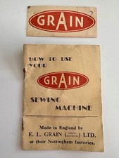 Manual de instruções original para a máquina de costura de brinquedo com manivela de grãos comprar usado  Enviando para Brazil