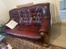 Seater leather sofa for sale  LONDON