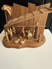 Wooden nativity set for sale  Gay