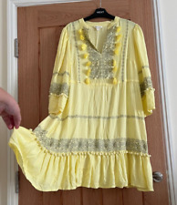 Monsoon yellow pompom for sale  Shipping to Ireland