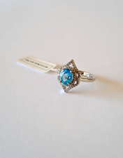 Bague topaze bleu d'occasion  L'Île-Rousse