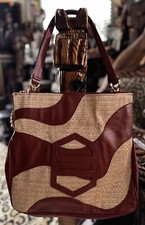 Bolsa Arezzo nova de couro tweed ouro corrente/alças de couro comprar usado  Enviando para Brazil