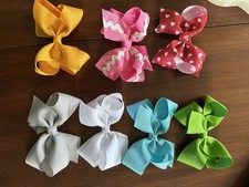 Lote Arcos Wee Ones Blanco Rosa Azul Verde Rojo Lazo Medio Niñas Cabello segunda mano  Embacar hacia Mexico