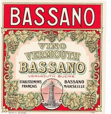Etiquette vermouth bassano usato Etiquette vermouth bassano usato  Spedire a Italy
