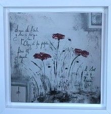 Tableau encadré coquelicot d'occasion  Roye