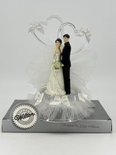 Usado, NOVO Topper de Bolo de Casamento Wilton "Doce", smoking preto bolo de noivo morena comprar usado  Enviando para Brazil