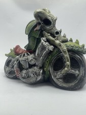 Banco de moedas de motocicleta Resin Skull 7x8, usado comprar usado  Enviando para Brazil