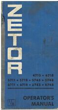 ZETOR 4712 4718 5711 5718 5745 5748 6711 6718 6745 6748 MANUAL DO OPERADOR DE FÁBRICA comprar usado  Enviando para Brazil