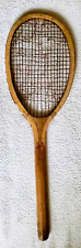 Antique wooden tennis for sale  SOLIHULL