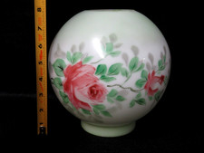 SOMBRA DE BOLA HP VINTAGE PARA LÂMPADA DE ÓLEO GWTW OU BANQUETE 8" COM ENCAIXE DE 4" comprar usado  Enviando para Brazil