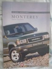 Vauxhall monterey brochure for sale  KINGS LANGLEY