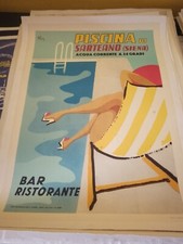 Manifesto poster pubblicitario usato  Torino