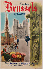 Original aviation poster d'occasion  Saint-Ouen