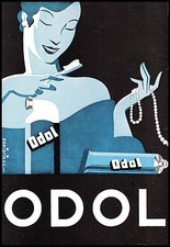 Pubblicita 1938 odol usato  Biella