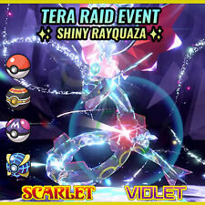 ✨ SHINY RAYQUAZA 🟣EVENT TERA ⚡RAID 🟣 POKEMON VIOLETA ESCARLATE ⚡ 5 IV 🟣 comprar usado  Enviando para Brazil