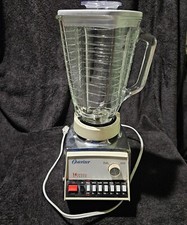Liquidificador vintage Osterizer 14 velocidades cromado com jarro de vidro 5 xícaras. Funciona!! comprar usado  Enviando para Brazil