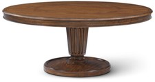 Round walnut pedestal for sale  New Milford