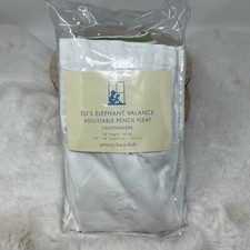 Cortina Pottery Barn Kids Eli's Elephant Valance berçário azul branco bebê menino PBK comprar usado  Enviando para Brazil