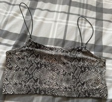 Snake print crop for sale  BACUP