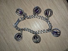 Caged amethyst bracelet for sale  BATHGATE