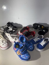 Lote de 5 Sapatos Infantis Meninos Tamanho 4/principalmente 5 Nike K Swiss Reebok Converse Paw Usado, usado comprar usado  Enviando para Brazil