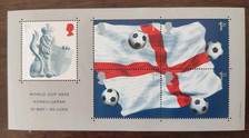 Mini-folha de futebol GB 2002 Copa do Mundo desmontada em perfeito estado, sem marca de charneira SG#MS2292 comprar usado  Enviando para Brazil