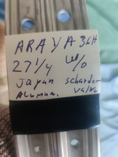 2 Araya 27X1 1/4 36 H Vintage Aro de Liga Clincher Válvula Schrader Boa Forma Usado comprar usado  Enviando para Brazil