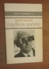 Bruno munari codice usato  Senago