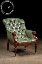 Antique tufted leather for sale  USA