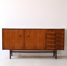 MidCentury Sideboard con ante a serranda, design scandinavo vintage, 60s comprar usado  Enviando para Brazil