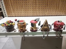 Usado, Lote de 5 estatuetas vintage de prateleira de vegetais antropomórficos comprar usado  Enviando para Brazil