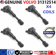 Bobinas de ignição Volvo x4 genuínas do fabricante de equipamento original para 2015-2019 Volvo 2.0L I4, 31312514 comprar usado  Enviando para Brazil