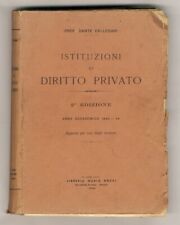 Istituzioni diritto privato. usato  Firenze
