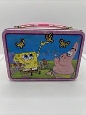 Usado, 2005 Viacom Bob Esponja Calça Quadrada Patrick Star Lancheira em Relevo Estanho Muito Limpo comprar usado  Enviando para Brazil
